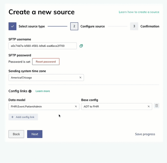 Add multiple config links