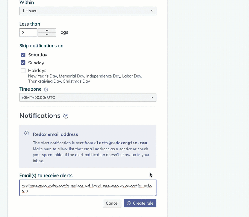 Create an alert rule