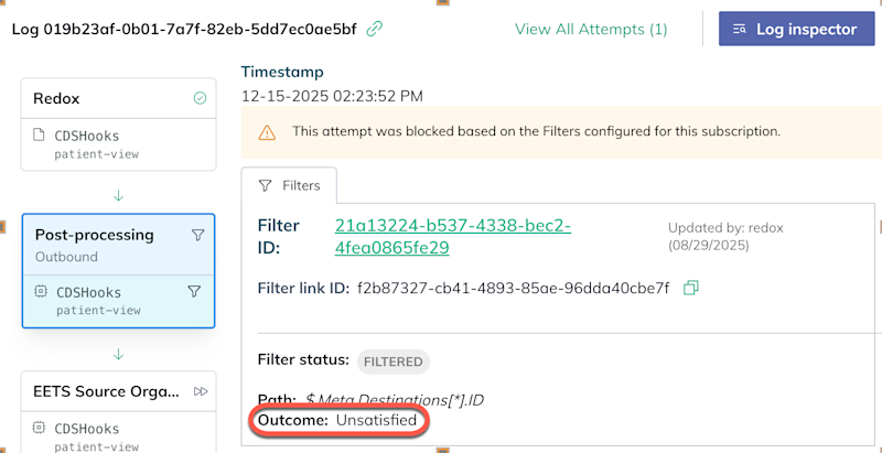 For send if rules, an outcome appears for each defined field path. For send if rules, an outcome appears for each defined field path.
