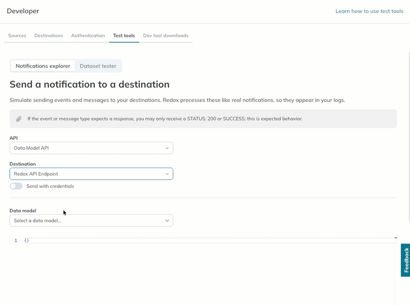 A user selects an alternative auth credential to verify the selected destination.