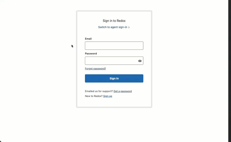Enter name and email address Enter name and email address