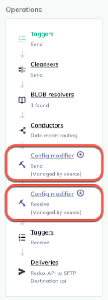 Available stages for async, source-owned links
