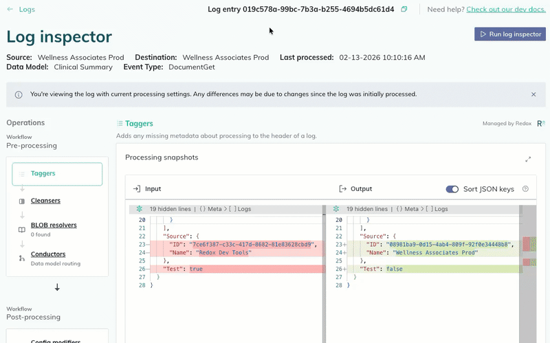 A user edits the event type and schema of an existing config modifier. A user edits the event type and schema of an existing config modifier.