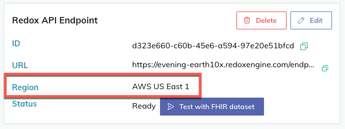Destination region field