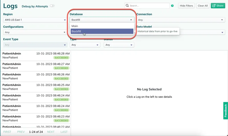 Database options