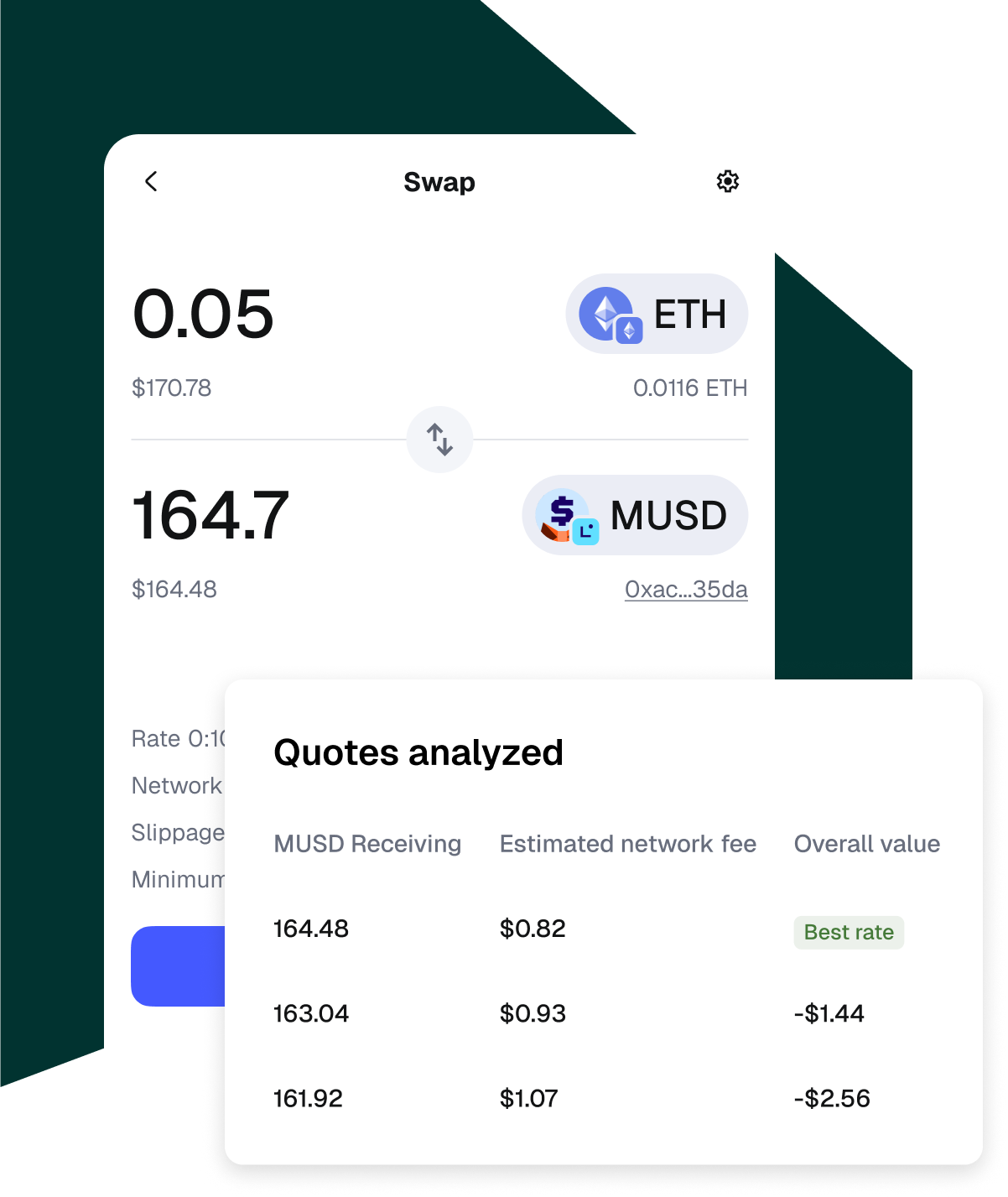 仮想通貨のスワップ、トークンのスワップ、トークンの取引 | Metamask