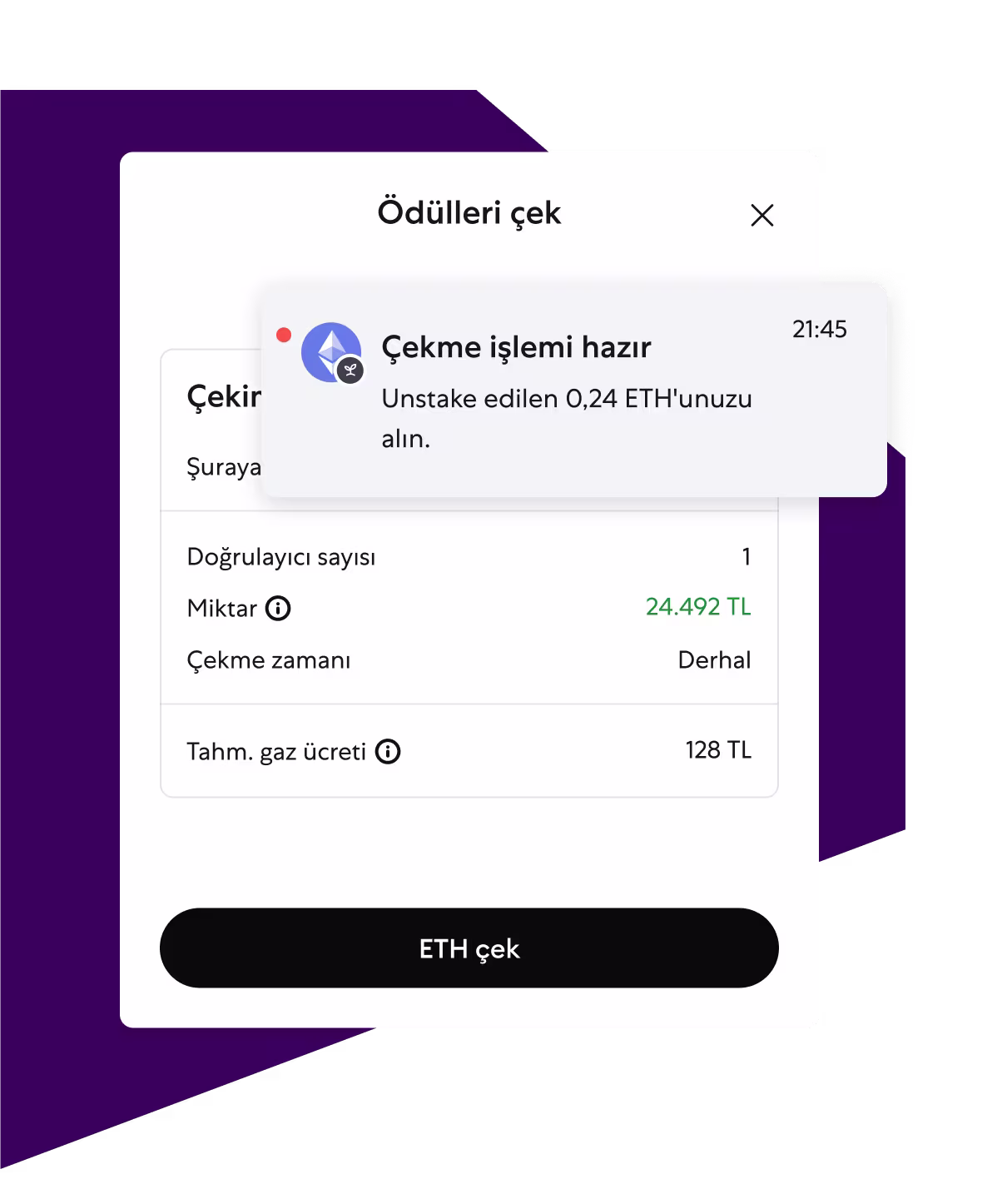 Dilediğiniz zaman çekin