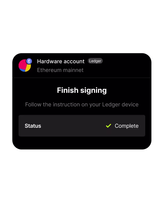 Hardware wallet support