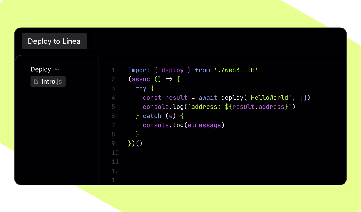 Comece a criar com um nó gratuito na mainnet da Linea