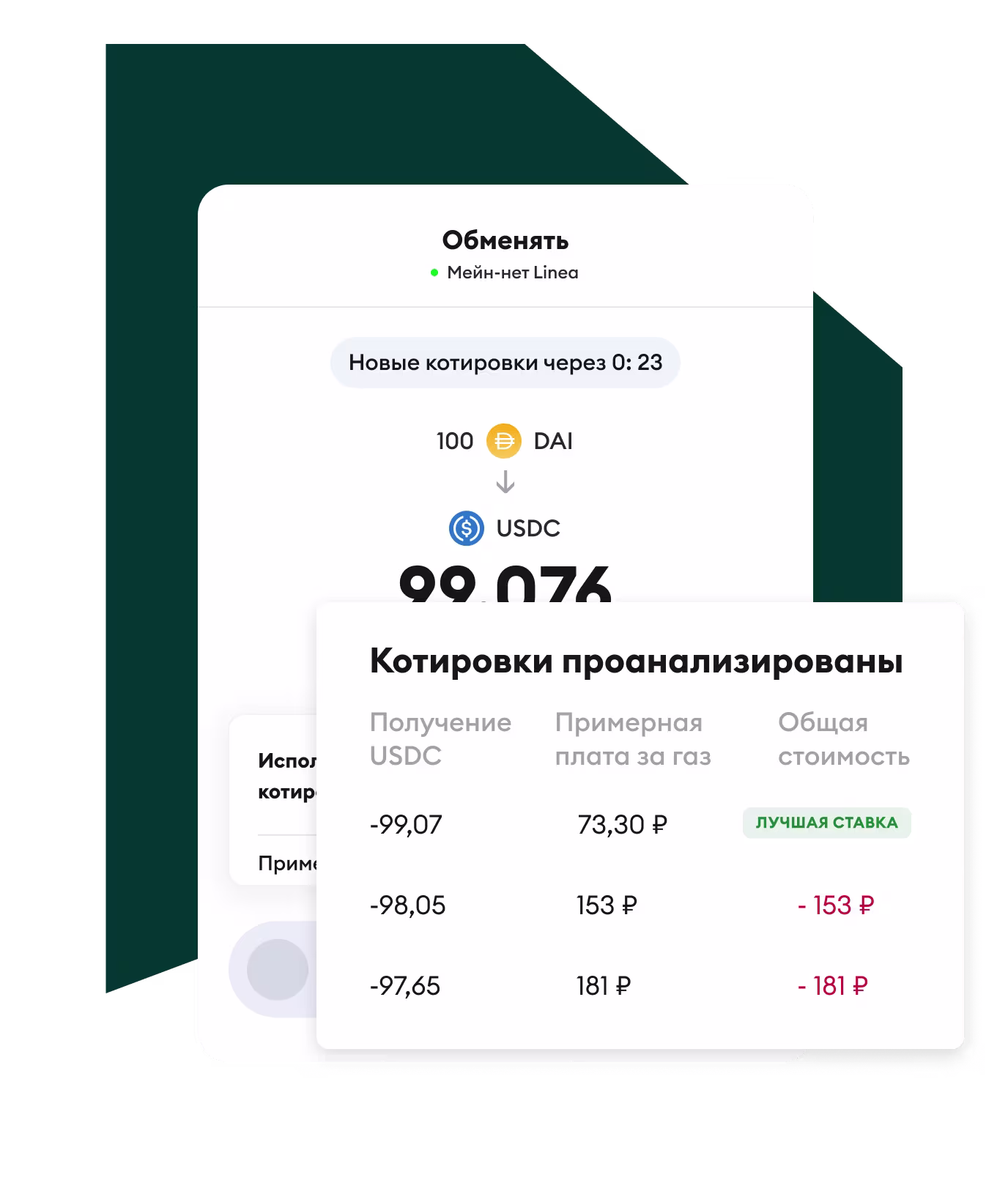 Выберите лучшую котировку