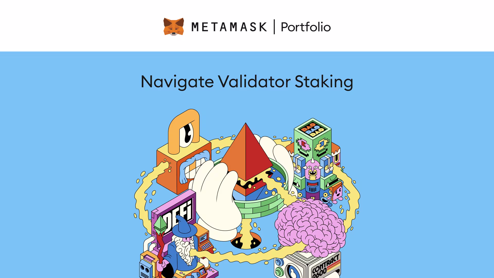 Navigate Validator Staking through MetaMask