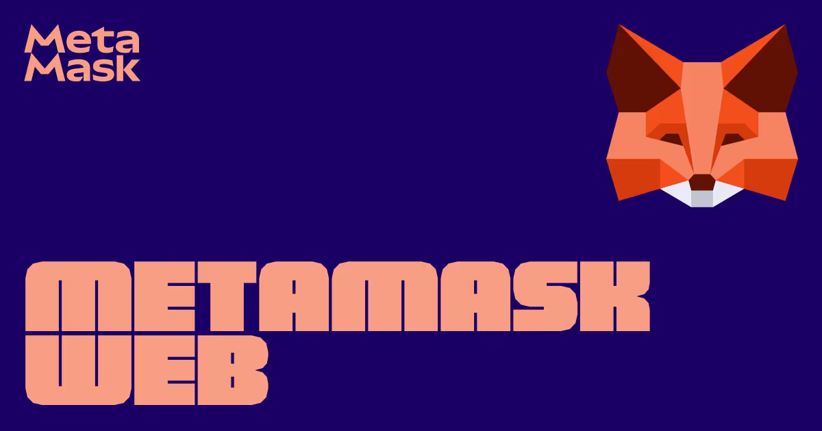 MetaMask Web banner Image for the Popup
