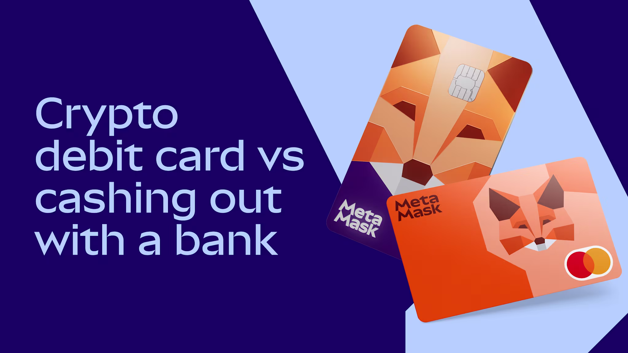 Crypto debit card vs cashing out crypto to a bank