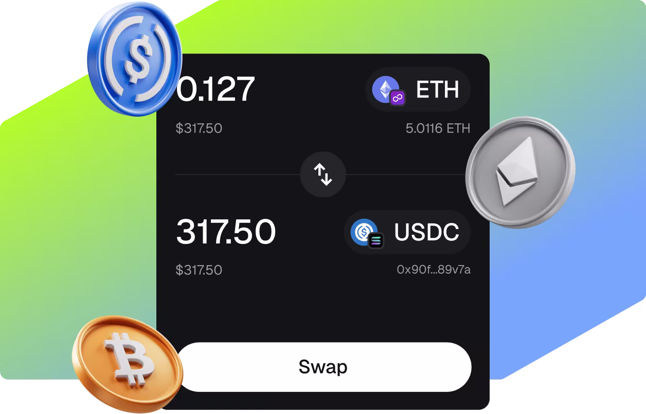 Qualquer token cripto de qualquer rede