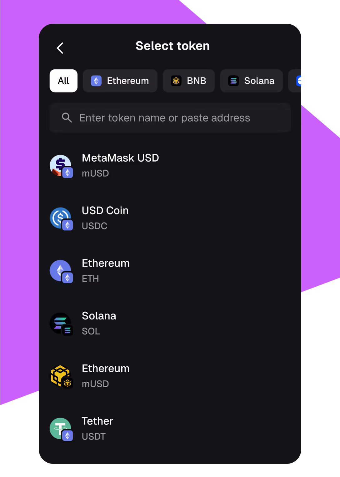 多个网络上的数千种代币