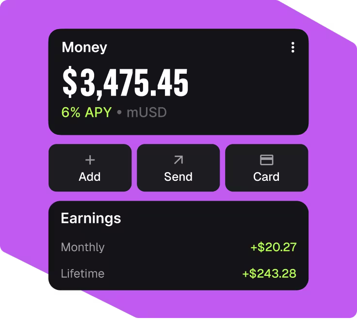 Start earning up to 6% APY automatically