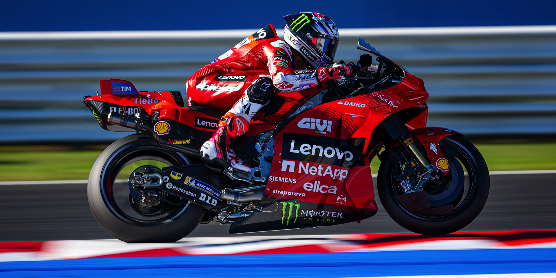 Francesco Bagnaia and the Ducati Lenovo Team in the lead on opening day ...