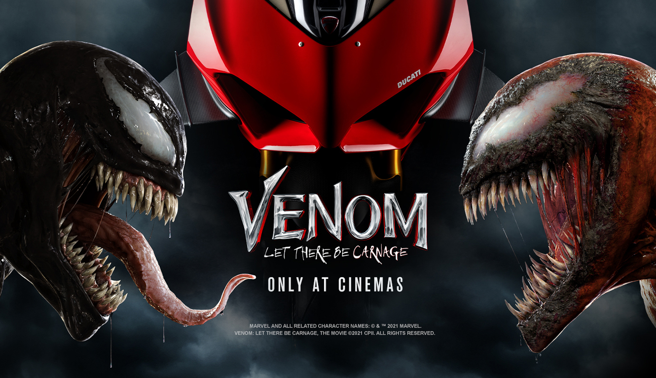 Ducati returns to the screen in the new movie, VENOM: LET THERE BE CARNAGE