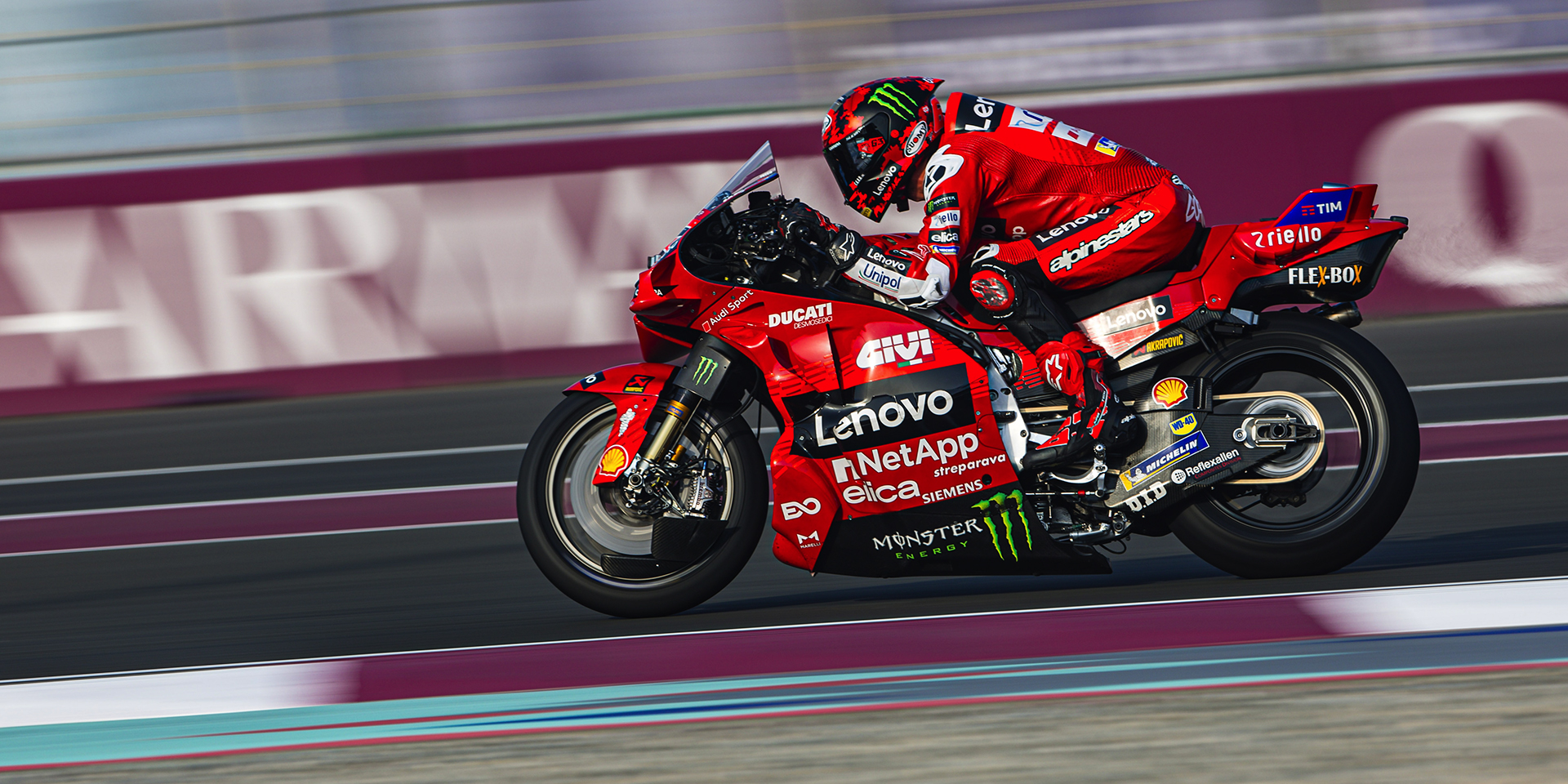 Francesco Bagnaia and Ducati Lenovo Team in second place at the end of ...