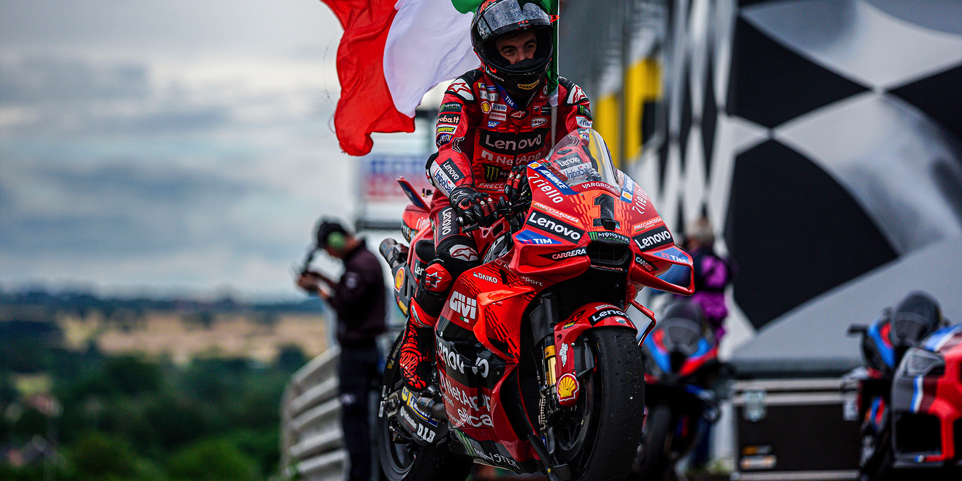 Francesco Bagnaia and the Ducati Lenovo Team win the Sachsenring race ...