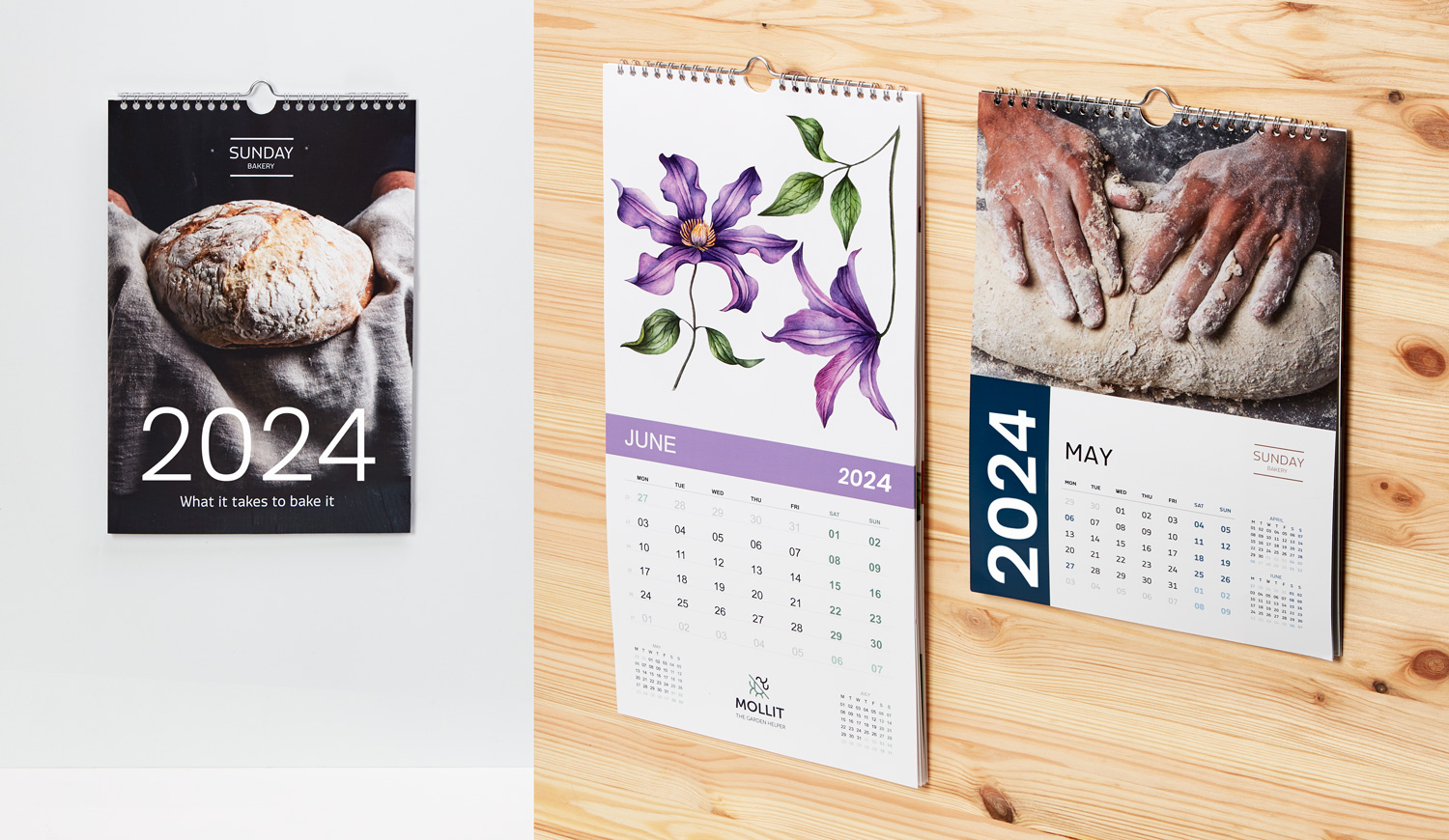 Wandkalender 2024 selbst gestalten und drucken lassen | Pixartprinting