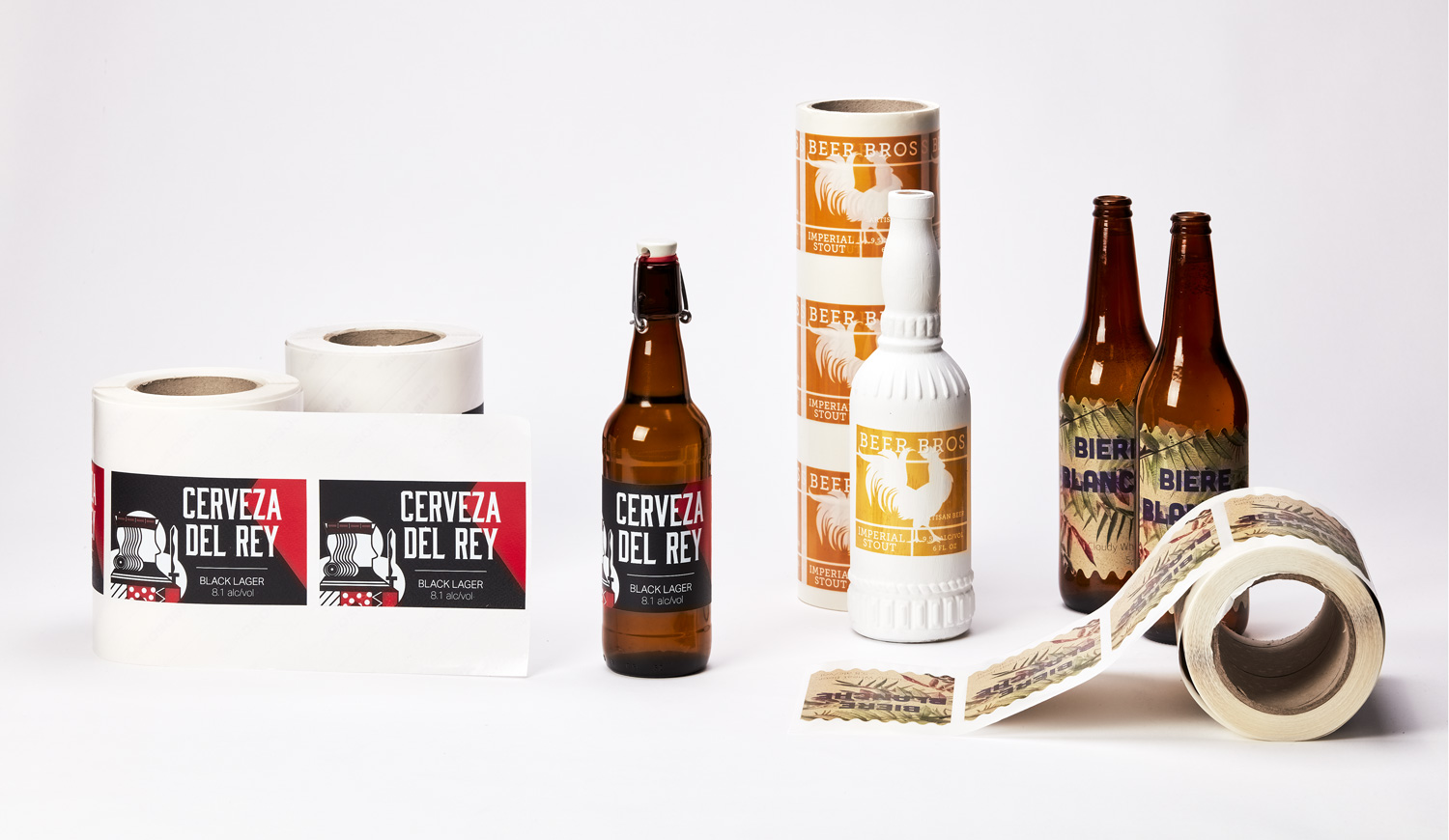 Boîte cadeau pour 2 bouteille de bière épaisses - avec votre logo