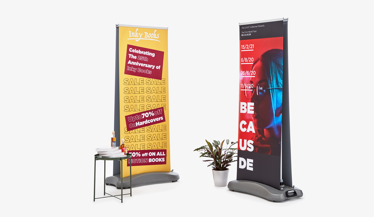 Outdoor Roll Up Banner Double-Out, Order now
