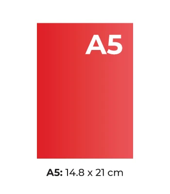 Formato A5: dimensioni e prodotti Pixartprinting in A5