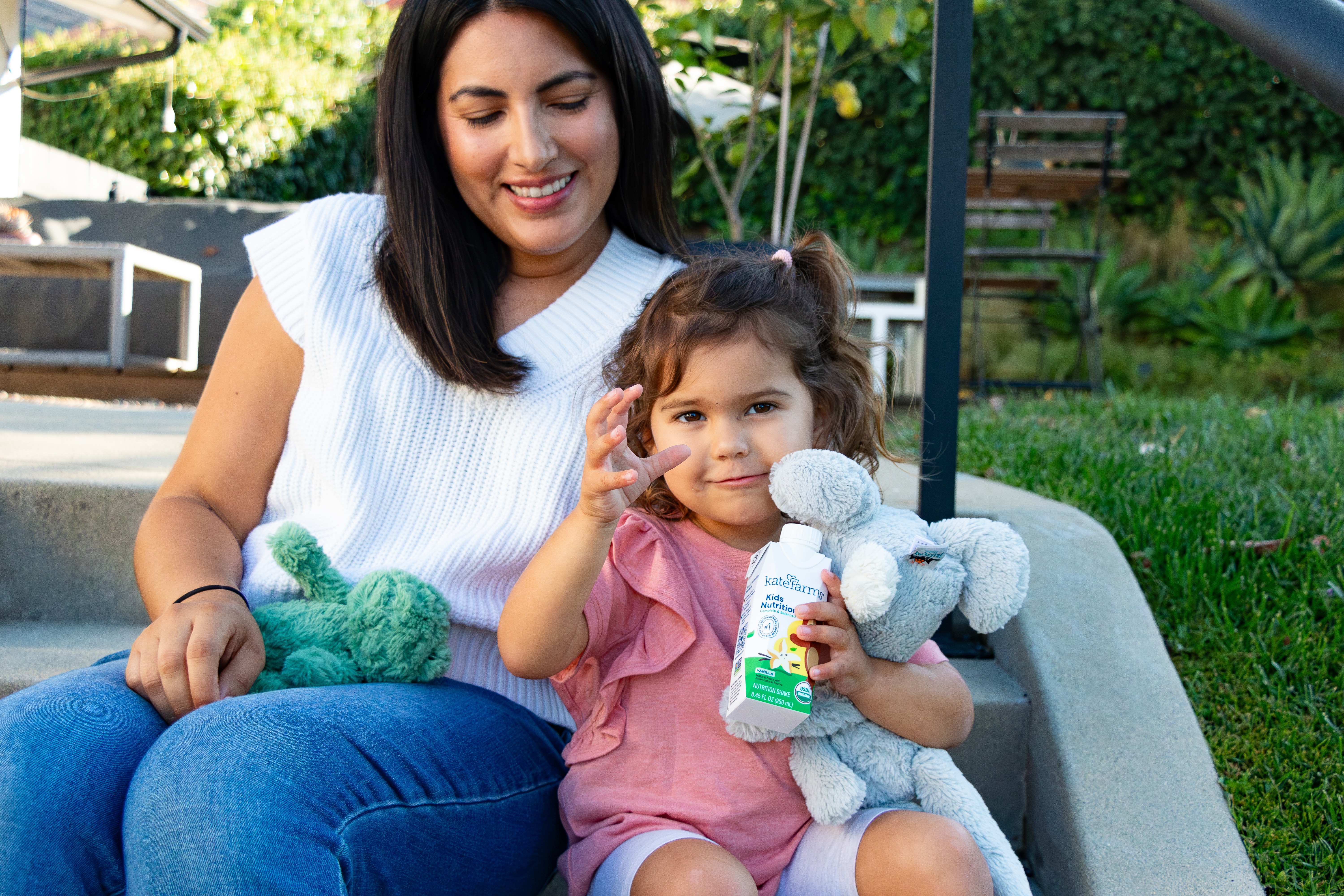 Mom and daughter holding Kids Nutrition Shake