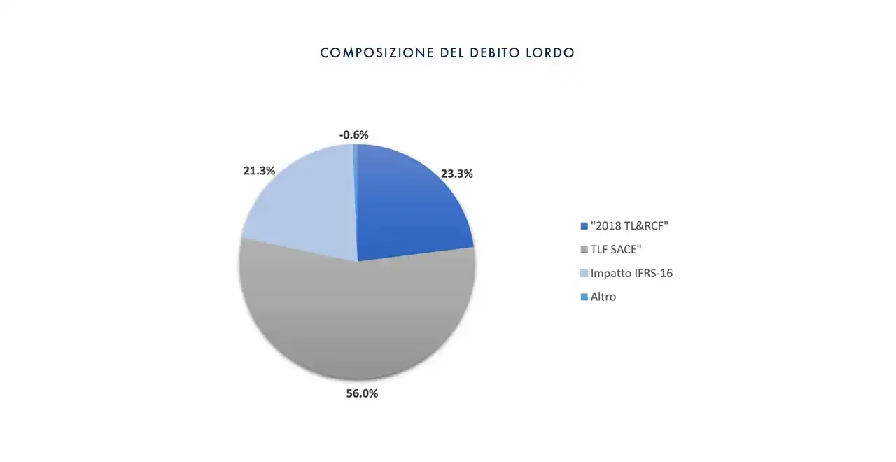 Grafico COMPOSIZIONE DEL DEBITO LORDO