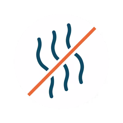 Less smell, no ash, no smoke