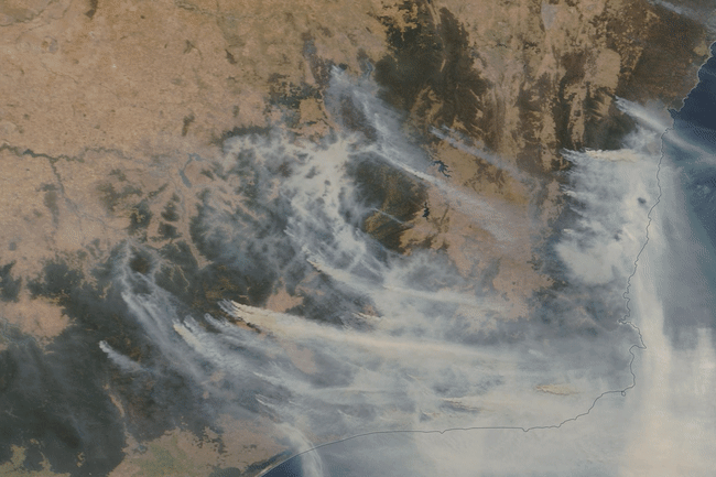 Australia Bushfires Animation