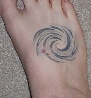 spiral galaxy tattoo designs