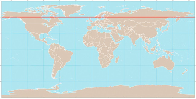 60th Parallel Map