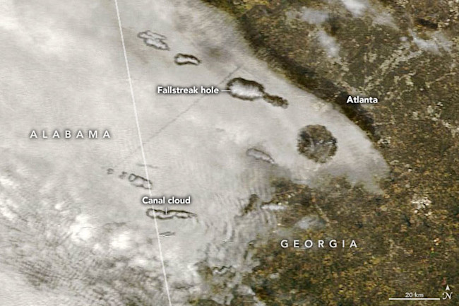 Fallstreak Holes Over Georgia