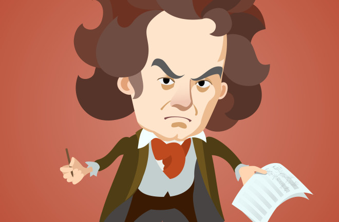 Composer Ludwig van Beethoven