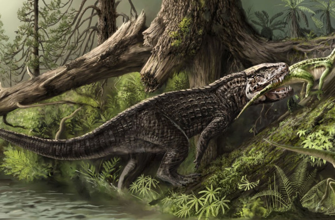 Postosuchus mural