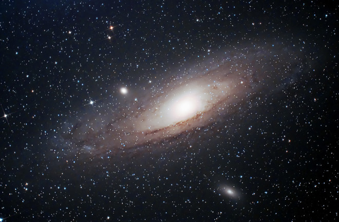 The Andromeda Galaxy this is a galaxy in Andromeda Constellation distance 2.5 Million light years from the earth