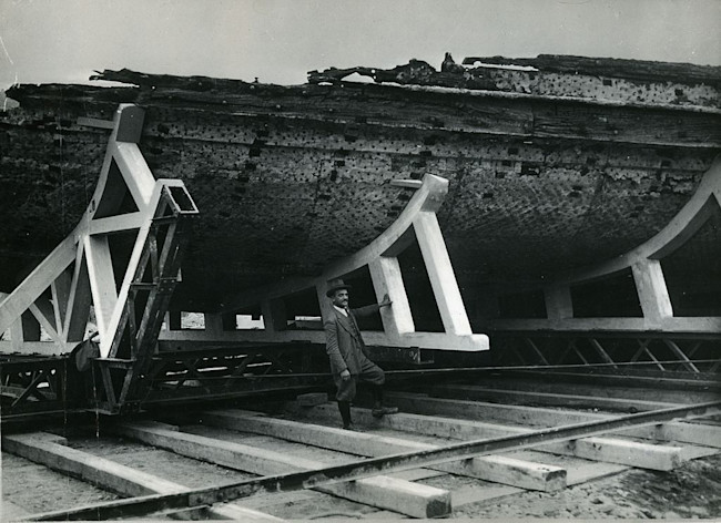 man with nemi ship