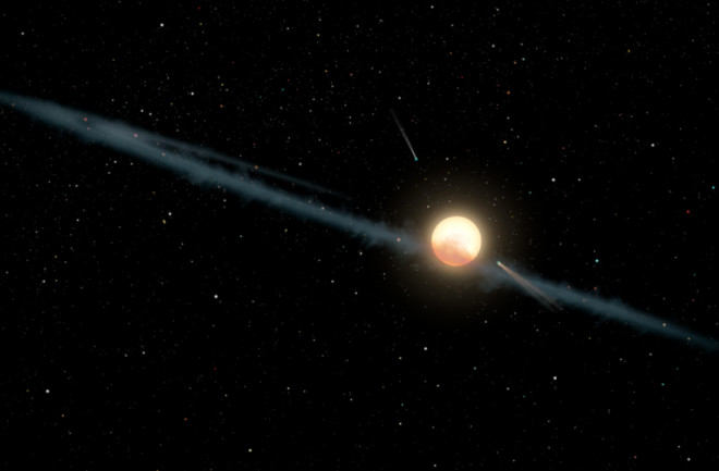 Dust Orbiting Tabby's Star NASA JPL