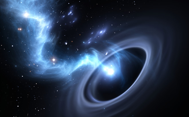 star falls into black hole - shutterstock