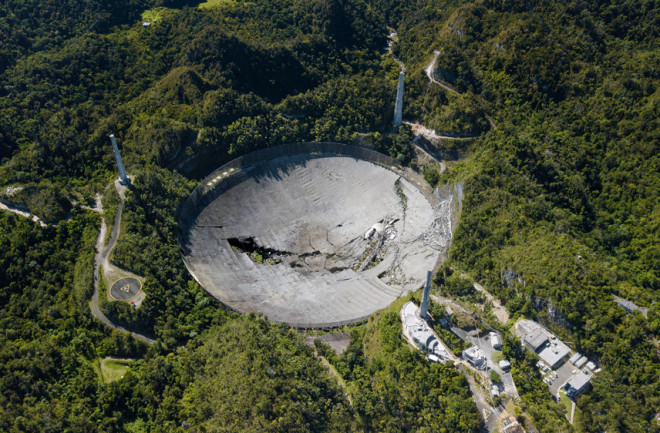 Arecibo observatory in Puerto Rico