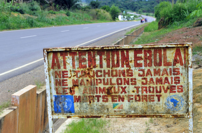 Ebola Congo sign shutterstock