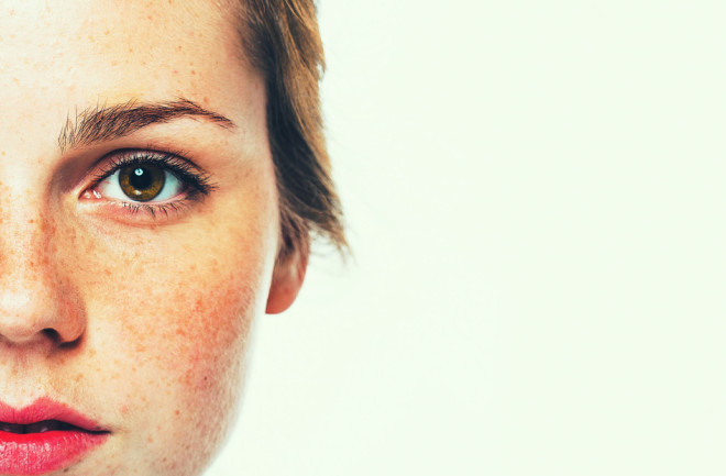 woman close up face - shutterstock