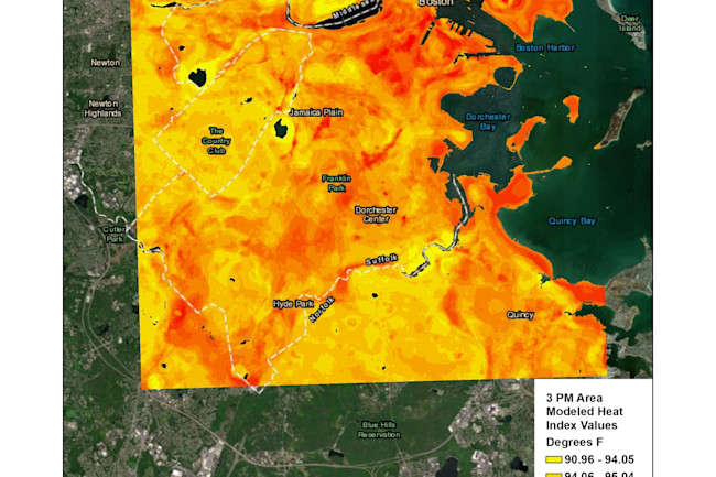 Boston heat map
