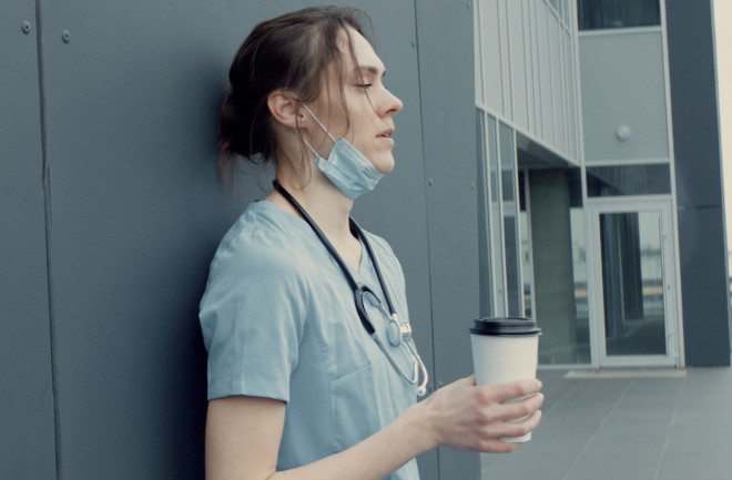 a nurse with long covid - shutterstock