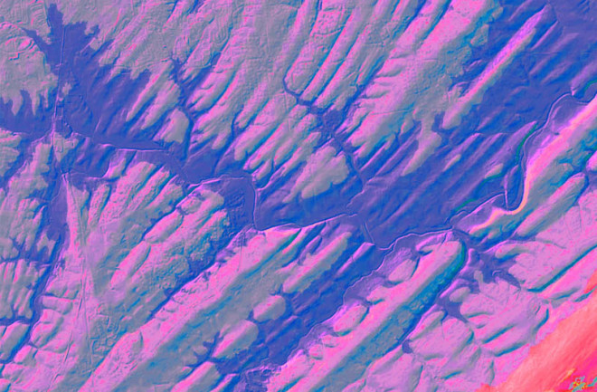 Ancient Sediment Colorized - USGS
