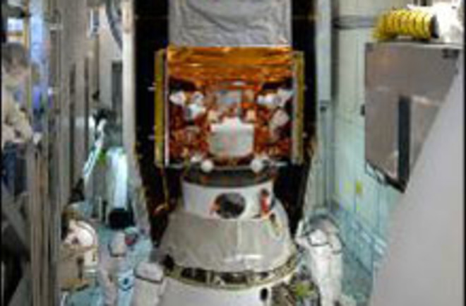 GLAST NASA telescope loading