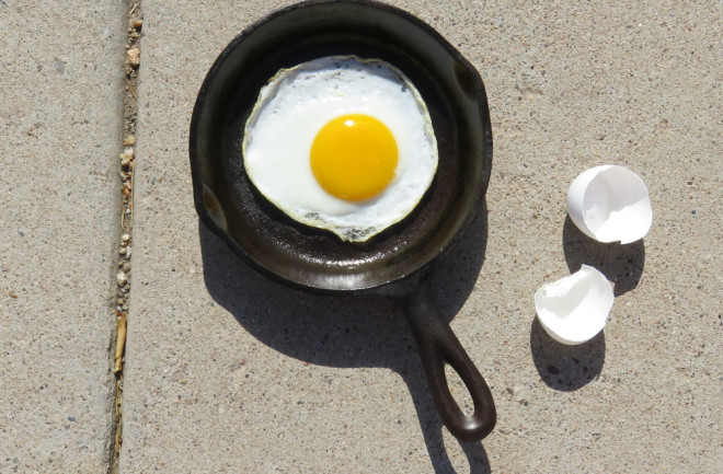 Sidewalk egg