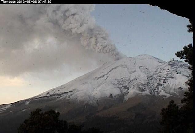 Eruption Update for May 7, 2012: Popocatépetl, Iliamna, Lokon-Empung ...